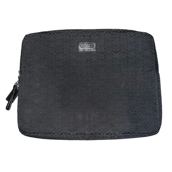 Black Signature‎ Coach Softshell Laptop Cover - Picture 1 of 8